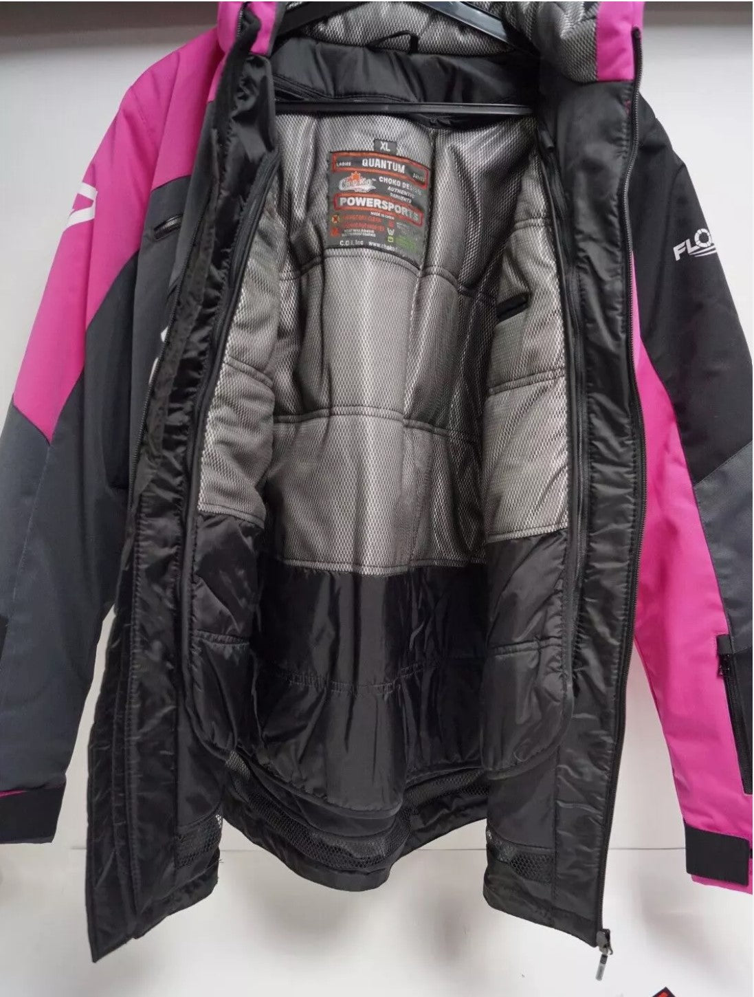 Women's Choko Quantum Snowmobile Jacket Fuchsia Pink 181121 H80