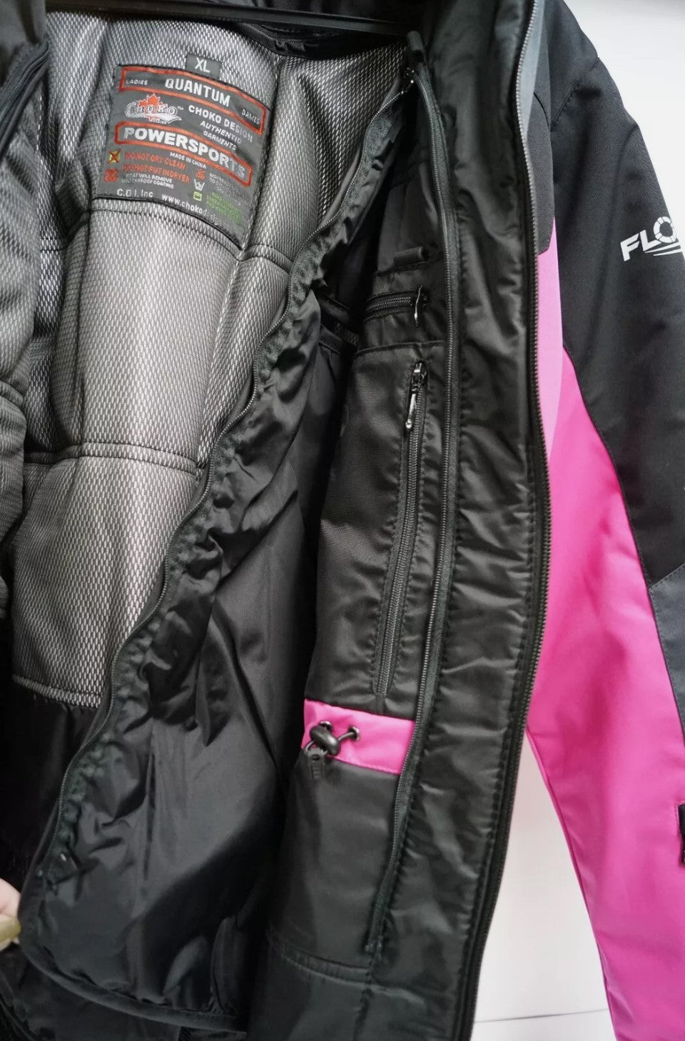 Women's Choko Quantum Snowmobile Jacket Fuchsia Pink 181121 H80