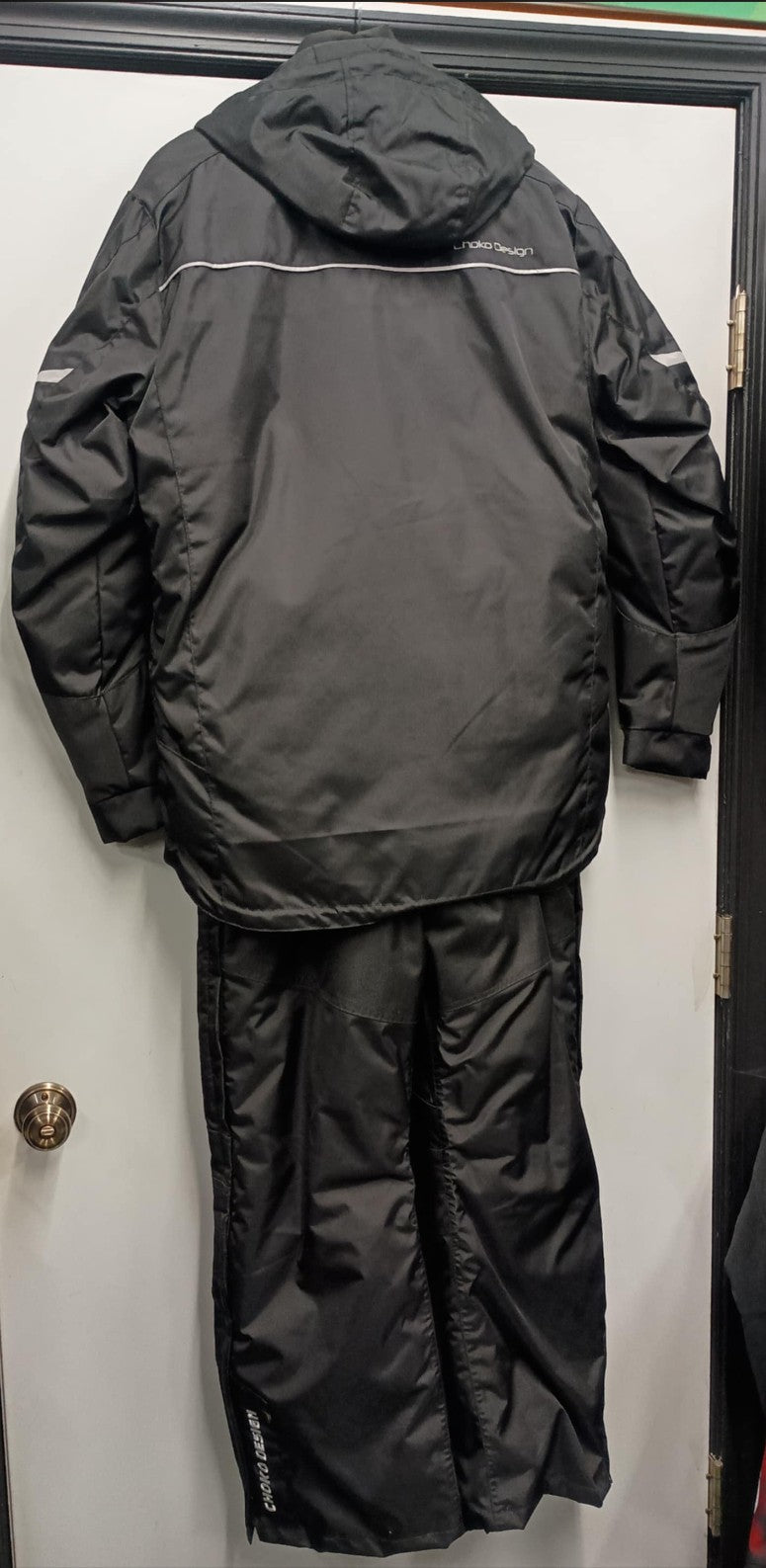 Men's Black 2pc Snowmobile Suit Core Jacket with Quatro Bibs 195820 0 S Small
