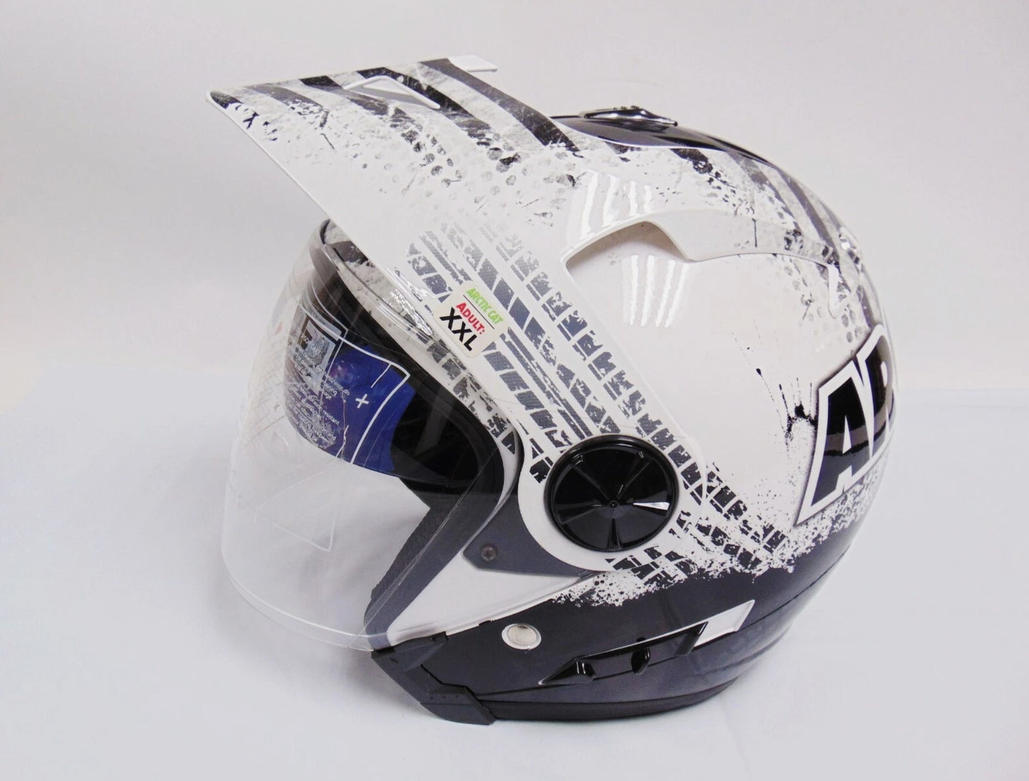 OEM Arctic Cat Gray White & Black Open Face Helmet 5278-028