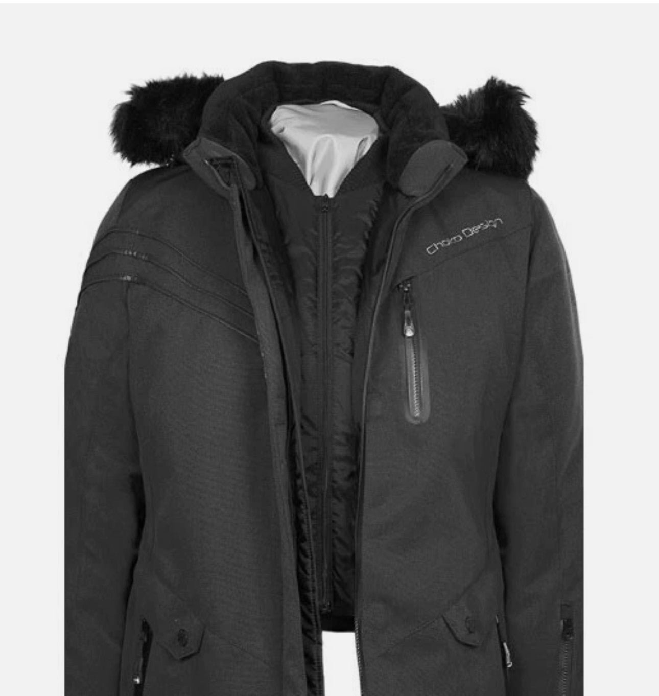 Women's Ladies Choko Black Adventurer Snowmobile Jacket 187121 0