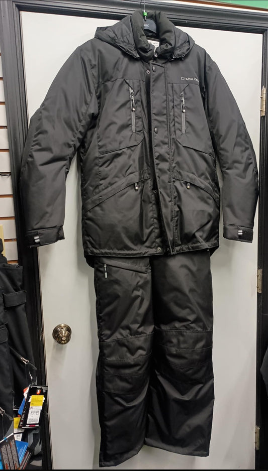 Men's Black 2pc Snowmobile Suit Core Jacket with Quatro Bibs 195820 0 S Small