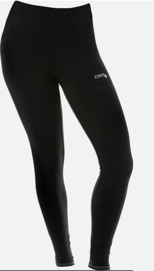 Women's DSG Divas Snow Gear Black D Tech Base Layer Pants