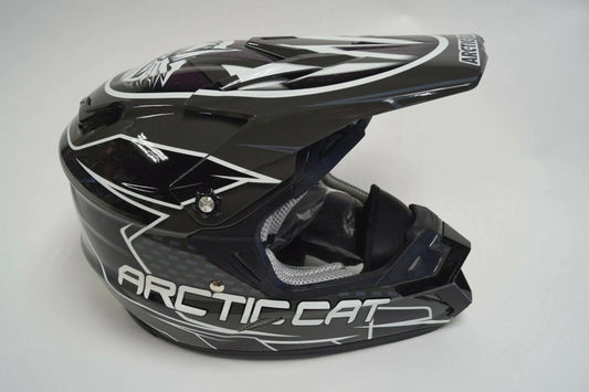 OEM Arctic Cat MX Team Arctic Cat ZR Black Gray White Helmet 5272-311